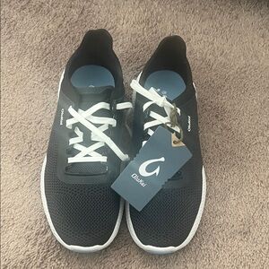 NWT OluKai Black and White Athletic Shoes